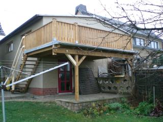 Balkon mit Au�entreppe