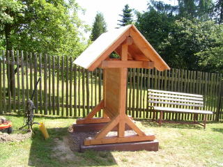 Anschlu�platz f�r Wasser/ Elektrik einer Gartenlaube